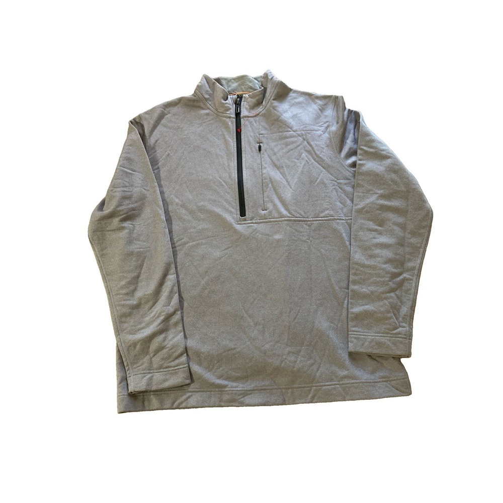 SmartWool Merino‎ Wool Pullover Mens Sz XL Gray 1/2 Zip Long Sleeve Sweatshirt
